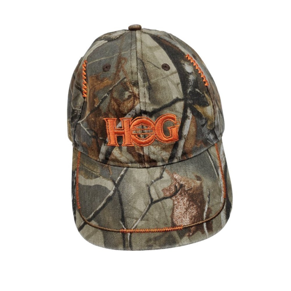 HOG Harley  Baseball Cap Trucker Hat Camoflauge